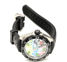 Load image into Gallery viewer, Tag Heuer Formula 1 Alec Monopoly Special Edition Black Rubber Strap Watch for Men - WAZ1119.FT8023