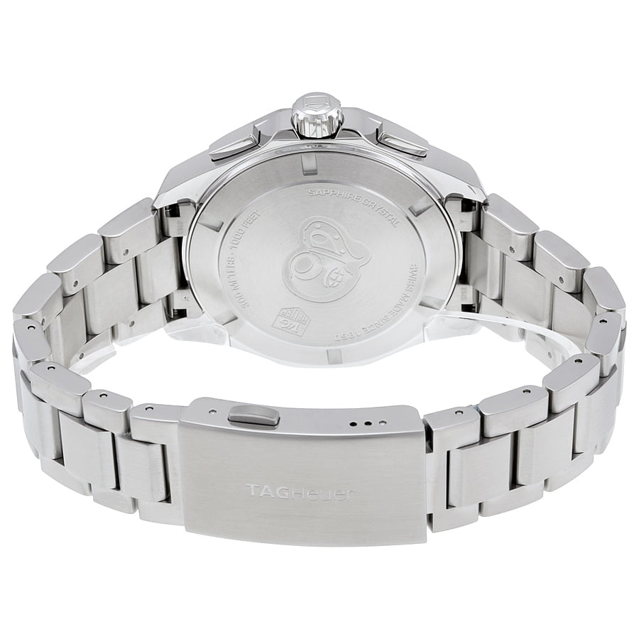 Tag Heuer Aquaracer White Dial Silver Steel Strap Watch for Men - CAY1111.BA0927