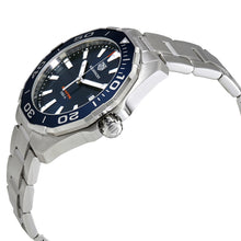 Load image into Gallery viewer, Tag Heuer Aquaracer Blue Dial Silver Steel Strap Watch for Men - WAY101C.BA0746