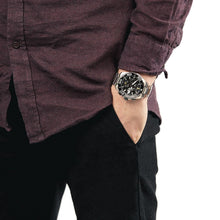 Load image into Gallery viewer, Tag Heuer Aquaracer Calibre 16 Day-Date Black Dial Silver Steel Strap Watch for Men - CAY211A.BA0927