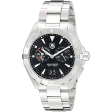 Load image into Gallery viewer, Tag Heuer Aquaracer Quartz Black Dial Silver Steel Strap Watch for Men - WAY111Z.BA0928
