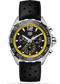 Tag Heuer Formula 1 Chronograph Black Dial Black Rubber Strap Watch for Men - CAZ101AC.FT8024