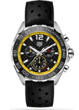 Tag Heuer Formula 1 Chronograph Black Dial Black Rubber Strap Watch for Men - CAZ101AC.FT8024