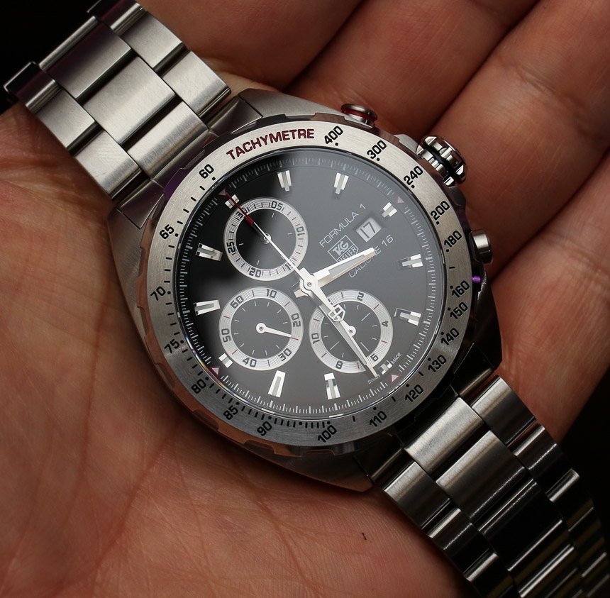 Tag Heuer Formula 1 Calibre 16 Automatic Chronograph Black Dial Silver Steel Strap Watch for Men - CAZ2010.BA0876