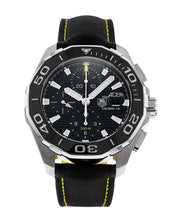 Load image into Gallery viewer, Tag Heuer Aquaracer Automatic Chronograph Black Dial Black Nylon Strap Watch for Men - CAY211A.FC6361