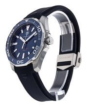 Load image into Gallery viewer, Tag Heuer Aquaracer Quartz Blue Dial Blue Rubber Strap Watch for Men -  WAY101C.FC6153