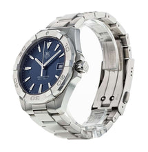 Load image into Gallery viewer, Tag Heuer Aquaracer Quartz Blue Dial Silver Steel Strap Watch for Men - WAY1112.BA0928