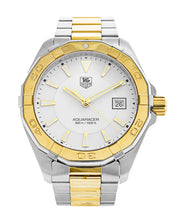 Load image into Gallery viewer, Tag Heuer Aquaracer Quartz White Dial Two Tone Steel Strap Watch for Men - WAY1120.BB0930