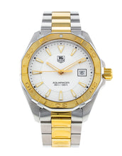 Load image into Gallery viewer, Tag Heuer Aquaracer Quartz White Dial Two Tone Steel Strap Watch for Men - WAY1120.BB0930