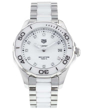 Load image into Gallery viewer, Tag Heuer Aquaracer Diamonds White Dial Two Tone Steel Strap Watch for Women - WAY131D.BA0914