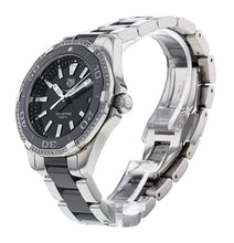 Load image into Gallery viewer, Tag Heuer Aquaracer Quartz Diamonds Black Dial Two Tone Steel Strap Watch for Women - WAY131G.BA0913