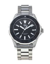 Load image into Gallery viewer, Tag Heuer Aquaracer Quartz Black Dial Silver Steel Strap Watch for Women - WAY131K.BA0748