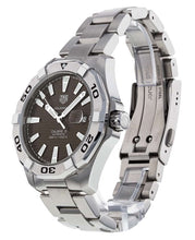 Load image into Gallery viewer, Tag Heuer Aquaracer Calibre 5 Automatic Sunray Brown Dial Silver Steel Strap Watch for Men - WAY2018.BA0927