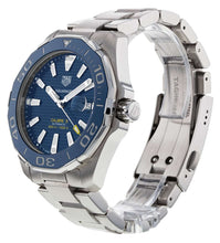 Load image into Gallery viewer, Tag Heuer Aquaracer Calibre 5 Blue Dial Silver Steel Strap Watch for Men - WAY201B.BA0927