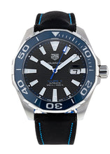 Load image into Gallery viewer, Tag Heuer Aquaracer Calibre 5 Automatic Black Dial Black Nylon Strap Watch for Men - WAY201C.FC6395