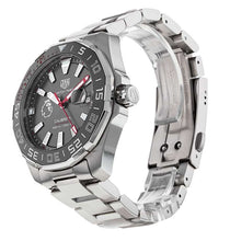 Load image into Gallery viewer, Tag Heuer Aquaracer Calibre 5 Premiere League Edition Black Dial Silver Stainless Steel Watch for Men - WAY201D.BA0927