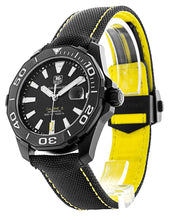 Load image into Gallery viewer, Tag Heuer Aquaracer Calibre 5 Automatic Black Dial Black Nylon Strap Watch for Men - WAY218A.FC6362