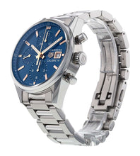 Load image into Gallery viewer, Tag Heuer Carrera Automatic Chronograph Blue Dial Silver Steel Strap Watch for Men - CBK2115.BA0715
