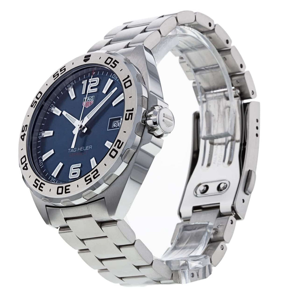 Tag Heuer Formula 1 Blue Dial Silver Steel Strap Watch for Men - WAZ1118.BA0875