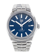 Load image into Gallery viewer, Tag Heuer Link Automatic Blue Dial Silver Steel Strap Watch for Men - WBC2112.BA0603