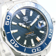 Load image into Gallery viewer, Tag Heuer Aquaracer Calibre 5 Blue Dial Silver Steel Strap Watch for Men - WAY211C.BA0928