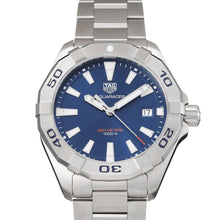 Load image into Gallery viewer, Tag Heuer Aquaracer Blue Dial Silver Steel Strap Watch for Men - WBD1112.BA0928