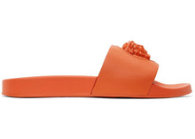 Load image into Gallery viewer, Versace Leather Slides La Medusa Orange