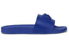 Load image into Gallery viewer, Versace Leather Slides La Medusa Royal Blue