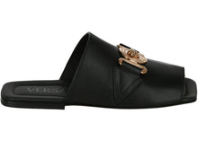 Load image into Gallery viewer, Versace Medusa Biggie Leather Slide Sandal Black