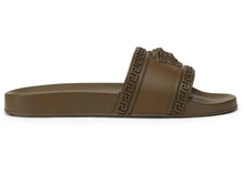 Load image into Gallery viewer, Versace Palazzo Pool Slides Brown