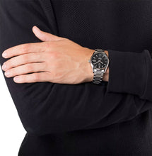 Load image into Gallery viewer, Tag Heuer Carrera Automatic Black Dial Silver Steel Strap Watch for Men - WAR211A.BA0782