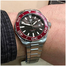 Load image into Gallery viewer, Tag Heuer Aquaracer Black Dial Silver Steel Strap Watch for Men - WAY101B.BA0746