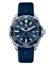 Load image into Gallery viewer, Tag Heuer Aquaracer Quartz Blue Dial Blue Rubber Strap Watch for Men -  WAY101C.FC6153