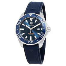 Load image into Gallery viewer, Tag Heuer Aquaracer Quartz Blue Dial Blue Rubber Strap Watch for Men -  WAY101C.FC6153