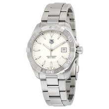 Load image into Gallery viewer, Tag Heuer Aquaracer Quartz White Dial Silver Steel Strap Watch for Men - WAY1111.BA0928