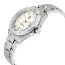 Load image into Gallery viewer, Tag Heuer Aquaracer Quartz White Dial Silver Steel Strap Watch for Men - WAY1111.BA0928