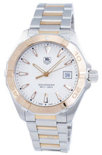 Load image into Gallery viewer, Tag Heuer Aquaracer Quartz White Dial Silver Strap Watch for Men - WAY1150.BD0911