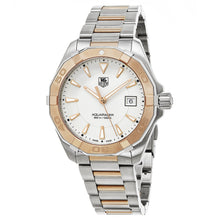 Load image into Gallery viewer, Tag Heuer Aquaracer Quartz White Dial Silver Strap Watch for Men - WAY1150.BD0911