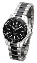 Load image into Gallery viewer, Tag Heuer Aquaracer Quartz Black Dial Two Tone Steel Strap Watch for Men - WAY131A.BA0913