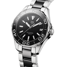 Load image into Gallery viewer, Tag Heuer Aquaracer Quartz Black Dial Two Tone Steel Strap Watch for Men - WAY131A.BA0913