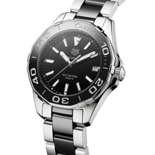 Load image into Gallery viewer, Tag Heuer Aquaracer Quartz Black Dial Two Tone Steel Strap Watch for Men - WAY131A.BA0913