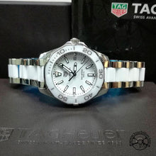 Load image into Gallery viewer, Tag Heuer Aquaracer Quartz White Dial Two Tone Steel Strap Watch Women - WAY131B.BA0914