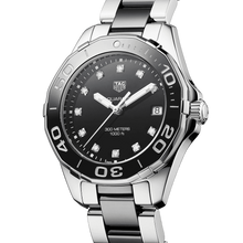 Load image into Gallery viewer, Tag Heuer Aquaracer Quartz Black Dial Two Tone Steel Strap Watch for Women - WAY131C.BA0913