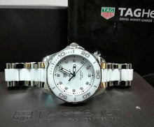 Load image into Gallery viewer, Tag Heuer Aquaracer Diamonds White Dial Two Tone Steel Strap Watch for Women - WAY131D.BA0914