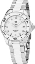 Load image into Gallery viewer, Tag Heuer Aquaracer Diamonds White Dial Two Tone Steel Strap Watch for Women - WAY131D.BA0914