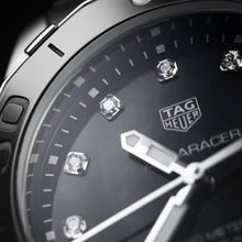 Load image into Gallery viewer, Tag Heuer Aquaracer Quartz Black Dial Silver Steel Strap Watch for Women - WAY131M.BA0748