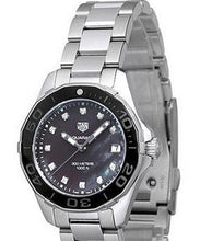Load image into Gallery viewer, Tag Heuer Aquaracer Quartz Black Dial Silver Steel Strap Watch for Women - WAY131M.BA0748