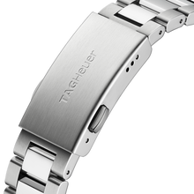 Load image into Gallery viewer, Tag Heuer Aquaracer Quartz Black Dial Silver Steel Strap Watch for Women - WAY131M.BA0748