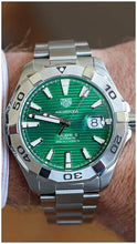 Load image into Gallery viewer, Tag Heuer Aquaracer Green Dial Watch for Men - WAY2015.BA0927