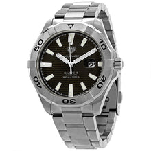 Load image into Gallery viewer, Tag Heuer Aquaracer Calibre 5 Automatic Sunray Brown Dial Silver Steel Strap Watch for Men - WAY2018.BA0927